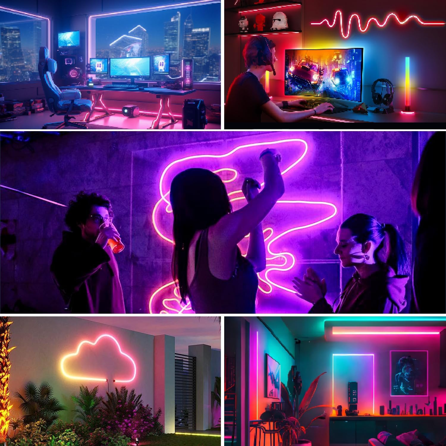 Neon Rope Lights,Flexible Led  - огляд і ціна Outdoor Power Strip Weatherproof