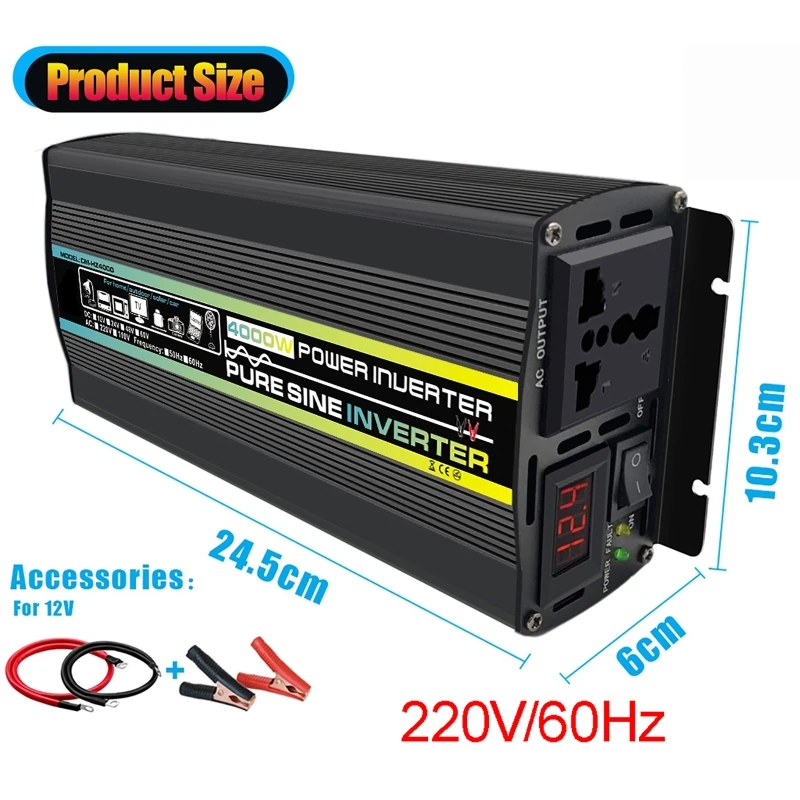 4000W Pure Sine Wave Car Inver - огляд і ціна Ac Outdoor Power